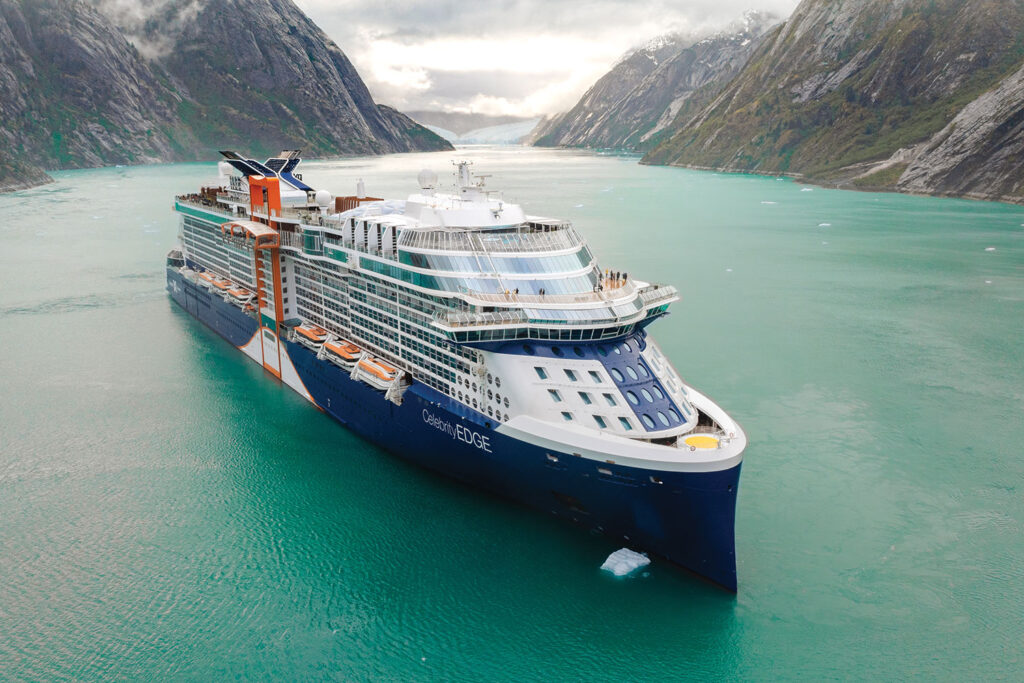 Celebrity Cruise Lines Edge cruise ship in Alaska